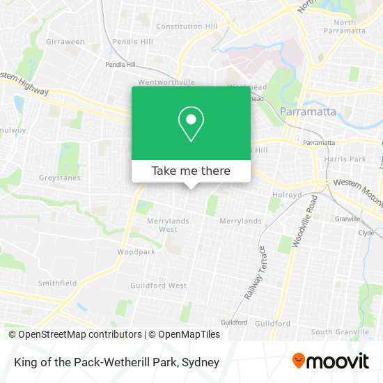 King of the Pack-Wetherill Park map
