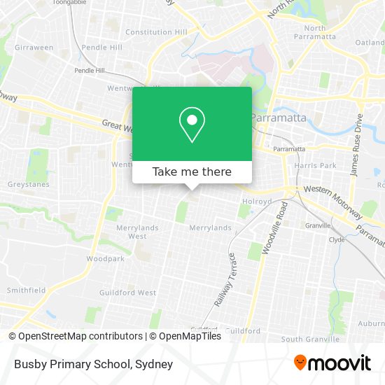Mapa Busby Primary School