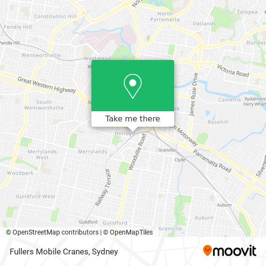 Fullers Mobile Cranes map