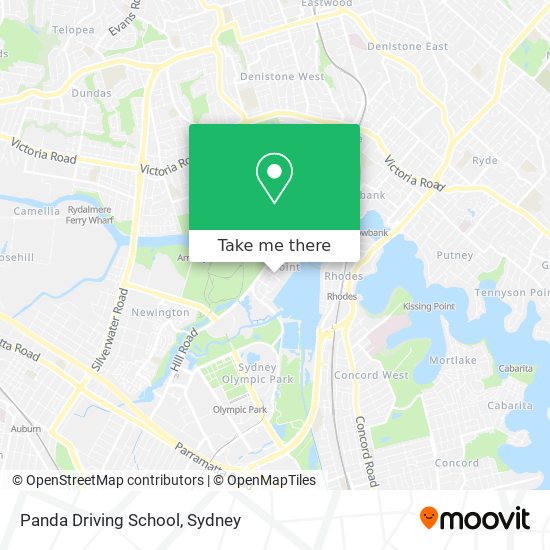 Panda Driving School map