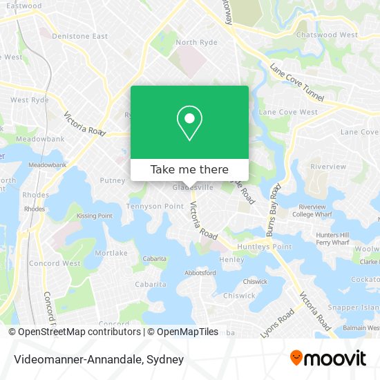 Videomanner-Annandale map