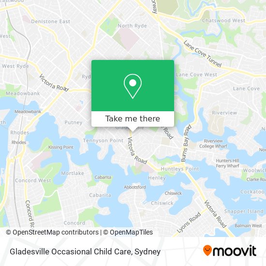 Gladesville Occasional Child Care map