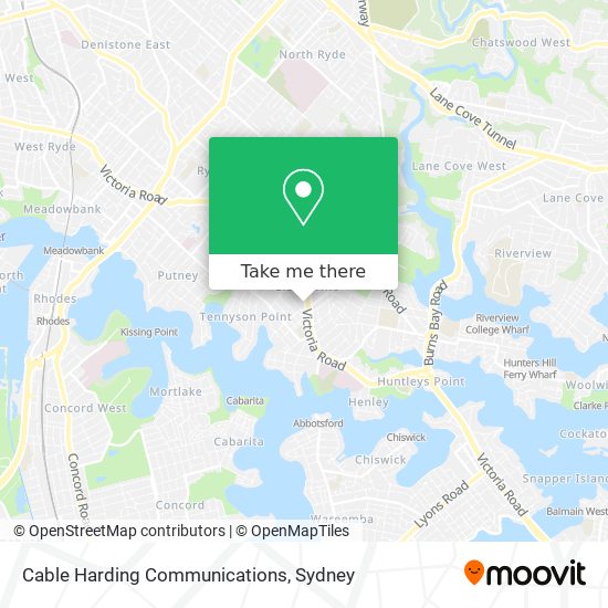 Cable Harding Communications map