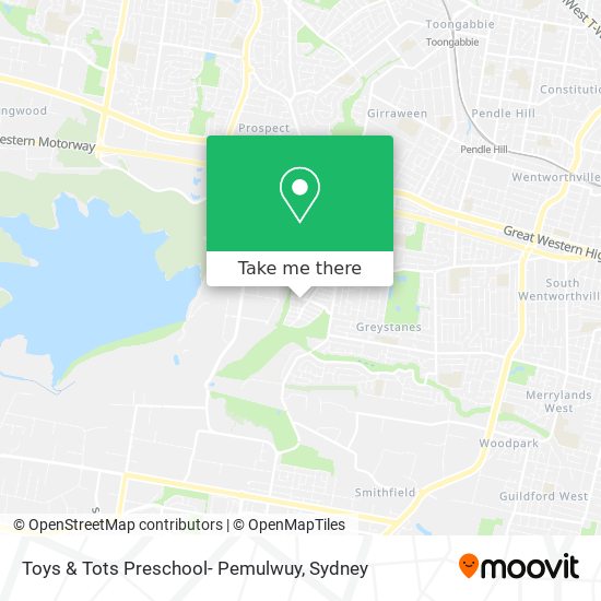 Toys & Tots Preschool- Pemulwuy map