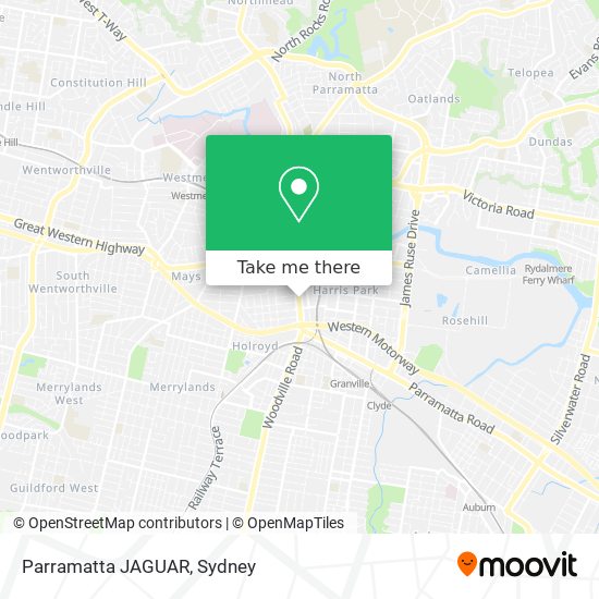 Parramatta JAGUAR map