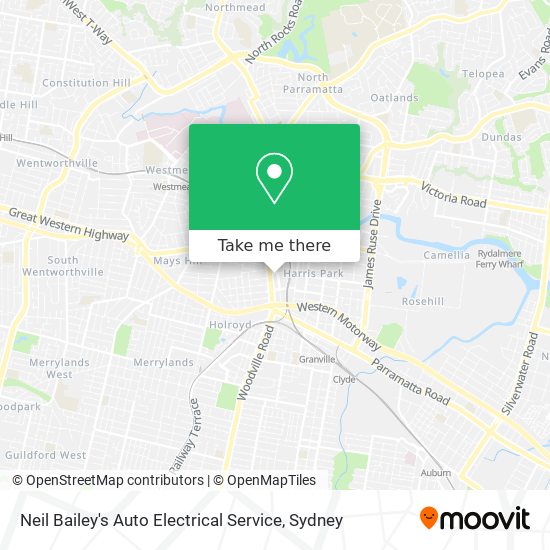 Neil Bailey's Auto Electrical Service map