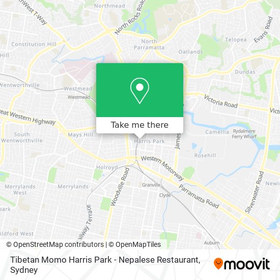 Tibetan Momo Harris Park - Nepalese Restaurant map