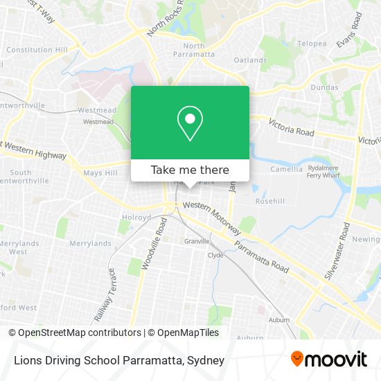 Lions Driving School Parramatta map