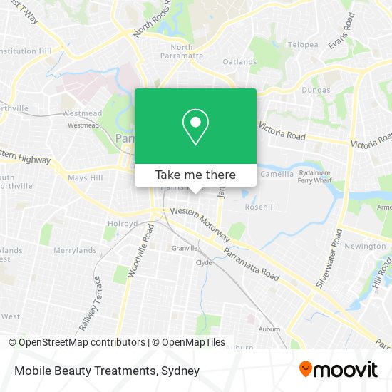 Mobile Beauty Treatments map