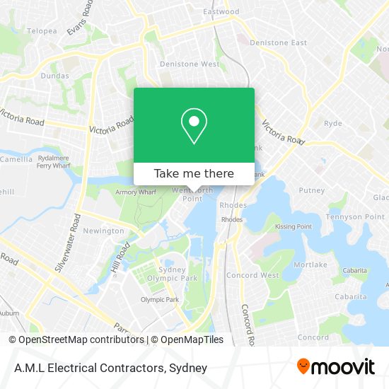 A.M.L Electrical Contractors map