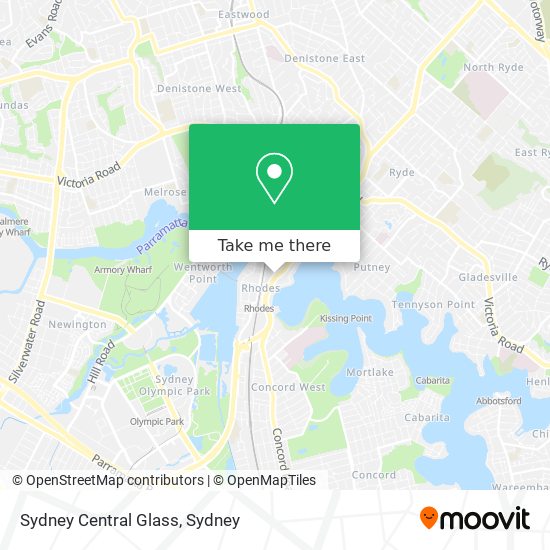 Sydney Central Glass map