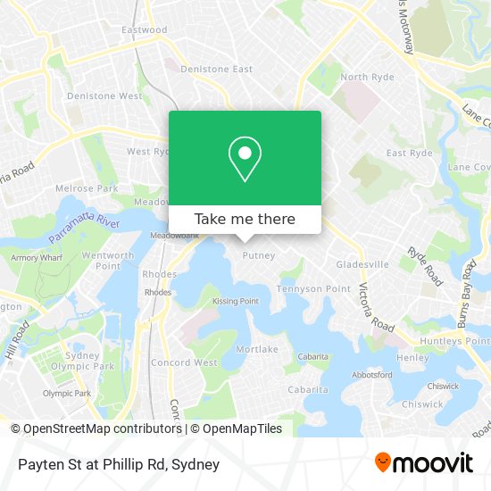 Payten St at Phillip Rd map