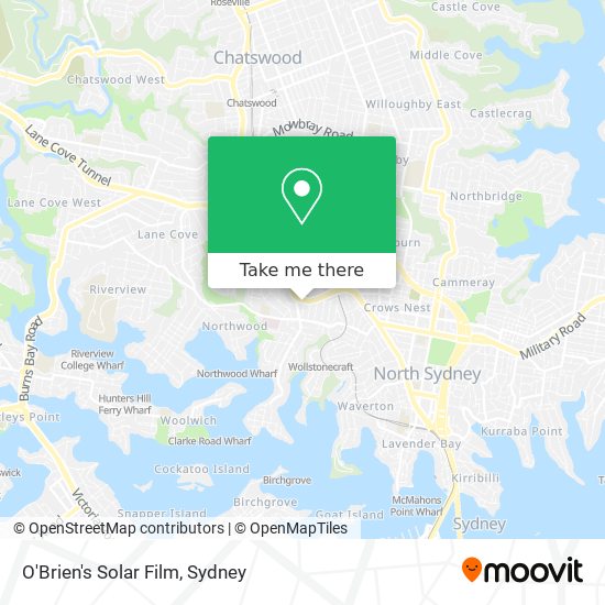 Mapa O'Brien's Solar Film