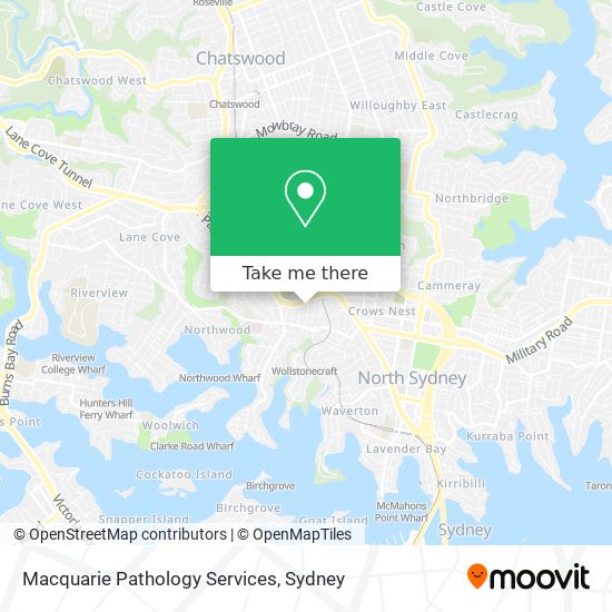 Macquarie Pathology Services map