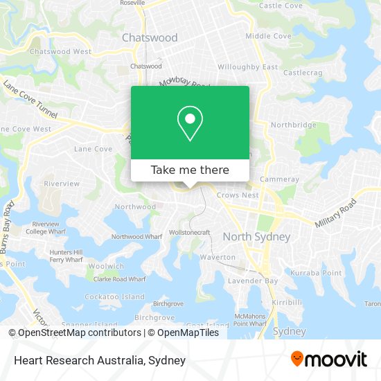 Mapa Heart Research Australia