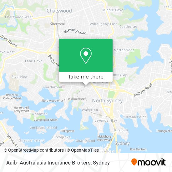 Mapa Aaib- Australasia Insurance Brokers