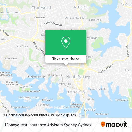 Mapa Moneyquest Insurance Advisers Sydney