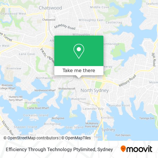 Efficiency Through Technology Ptylimited map