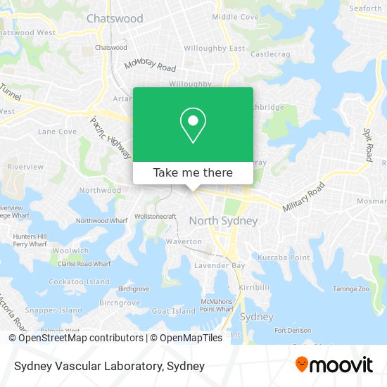 Mapa Sydney Vascular Laboratory