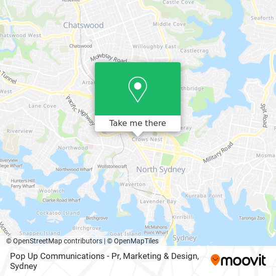 Pop Up Communications - Pr, Marketing & Design map