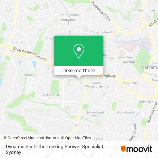 Dynamic Seal - the Leaking Shower Specialist map