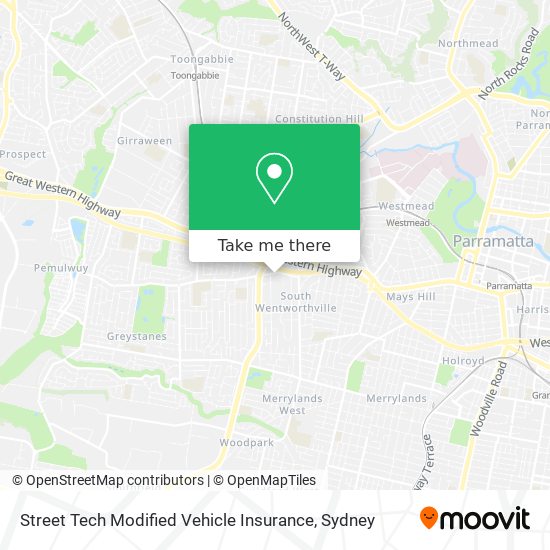 Street Tech Modified Vehicle Insurance map