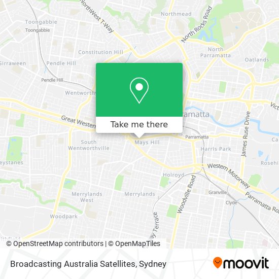 Broadcasting Australia Satellites map