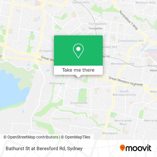 Bathurst St at Beresford Rd map