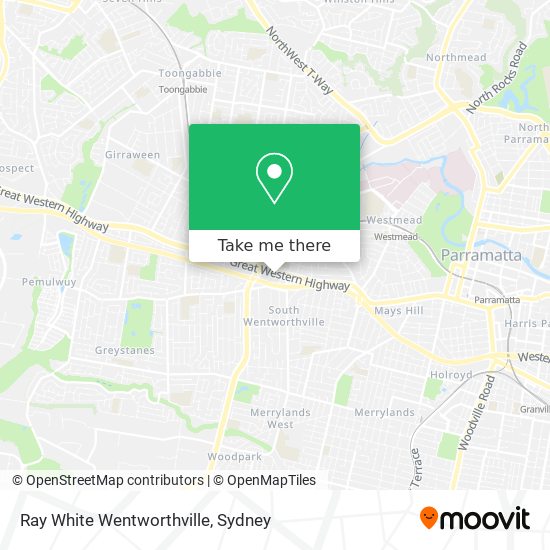 Mapa Ray White Wentworthville