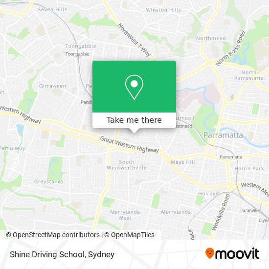 Mapa Shine Driving School