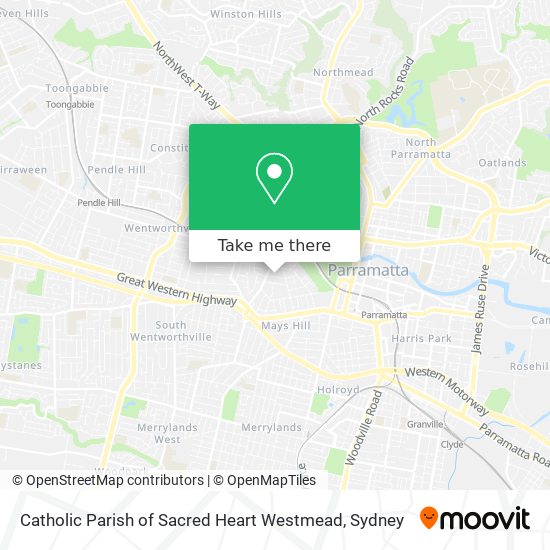 Catholic Parish of Sacred Heart Westmead map