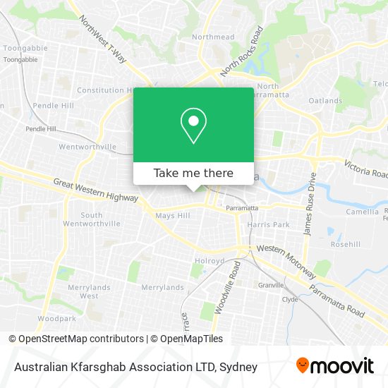 Australian Kfarsghab Association LTD map
