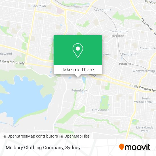 Mulbury Clothing Company map