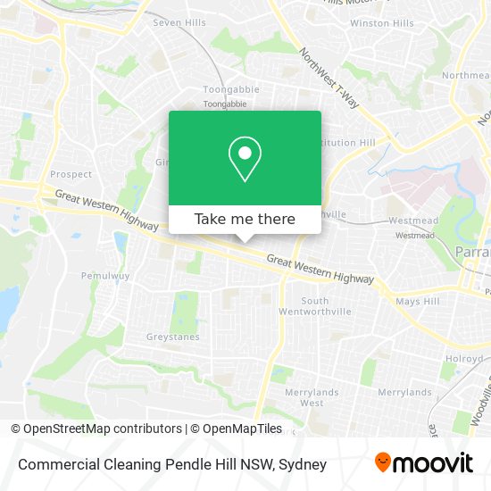 Commercial Cleaning Pendle Hill NSW map