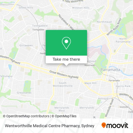 Wentworthville Medical Centre Pharmacy map