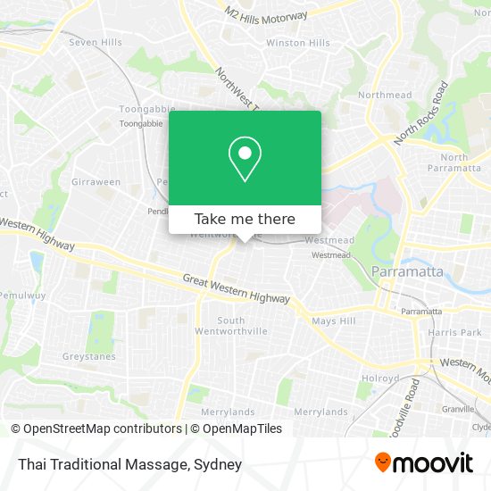 Thai Traditional Massage map