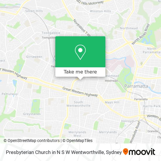 Presbyterian Church in N S W Wentworthville map