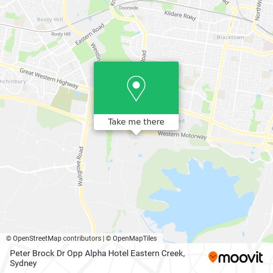 Peter Brock Dr Opp Alpha Hotel Eastern Creek map