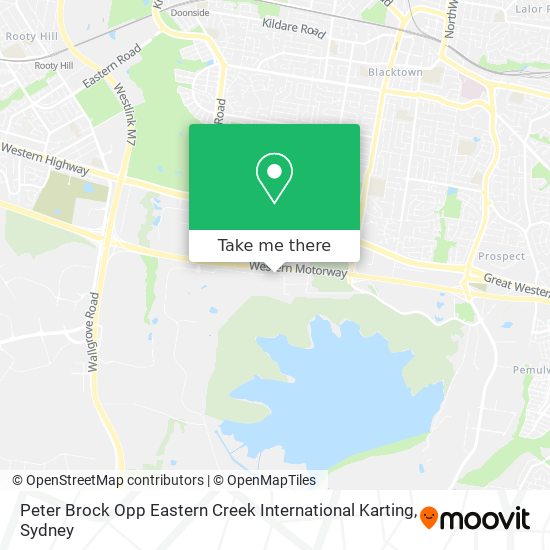 Peter Brock Opp Eastern Creek International Karting map