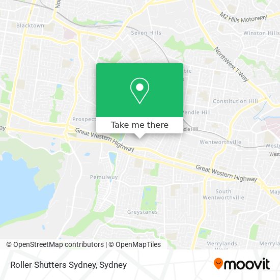 Mapa Roller Shutters Sydney