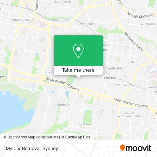 My Car Removal map