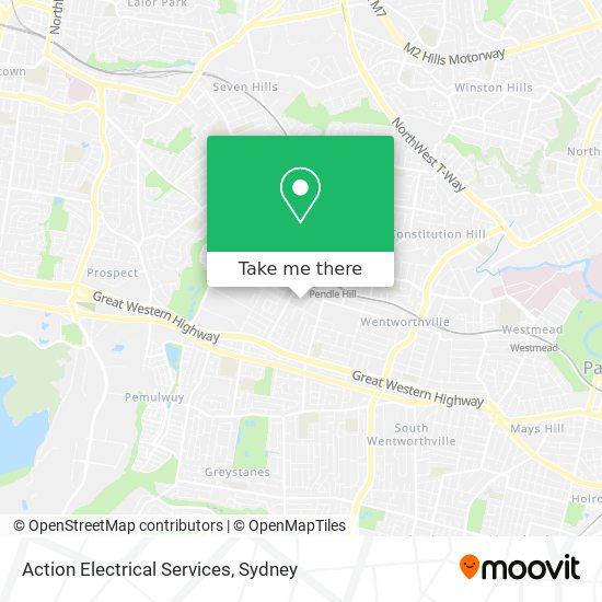 Mapa Action Electrical Services