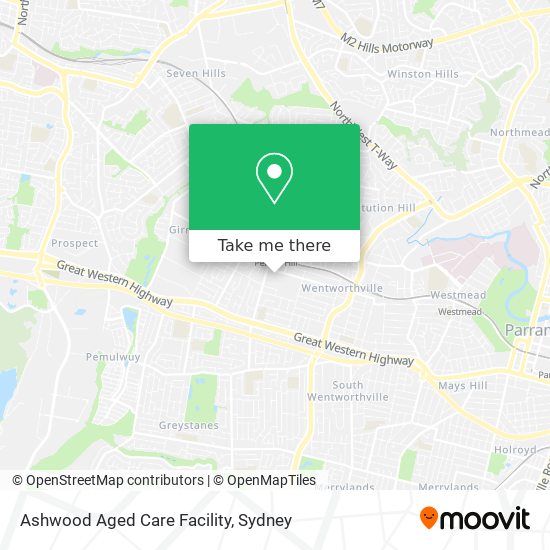 Ashwood Aged Care Facility map