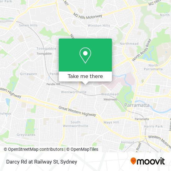 Darcy Rd at Railway St map