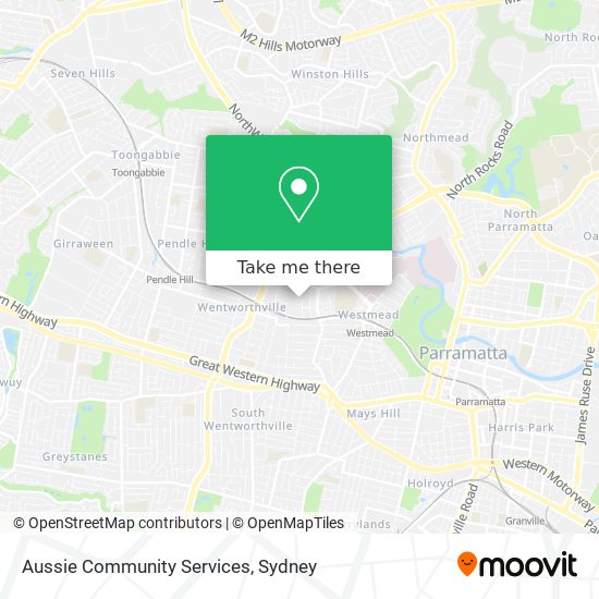 Aussie Community Services map