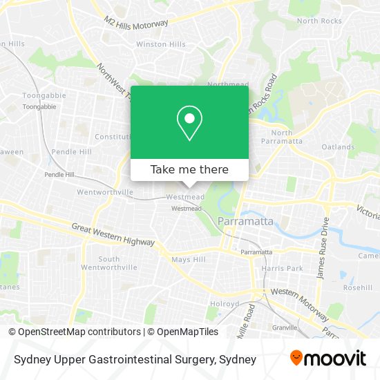 Sydney Upper Gastrointestinal Surgery map