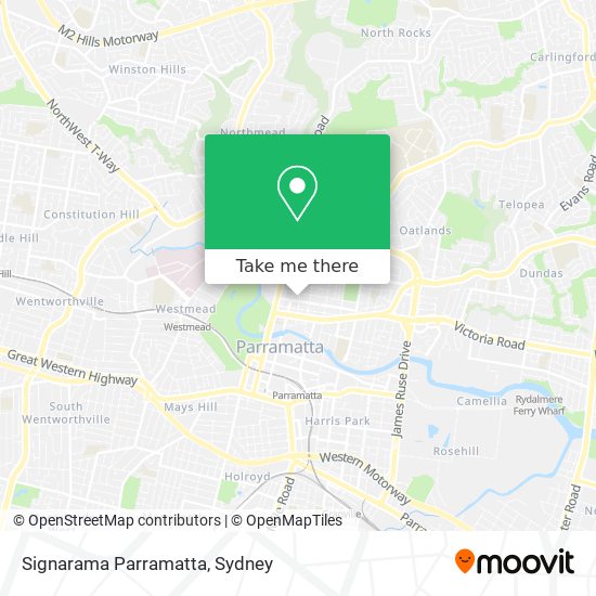 Mapa Signarama Parramatta