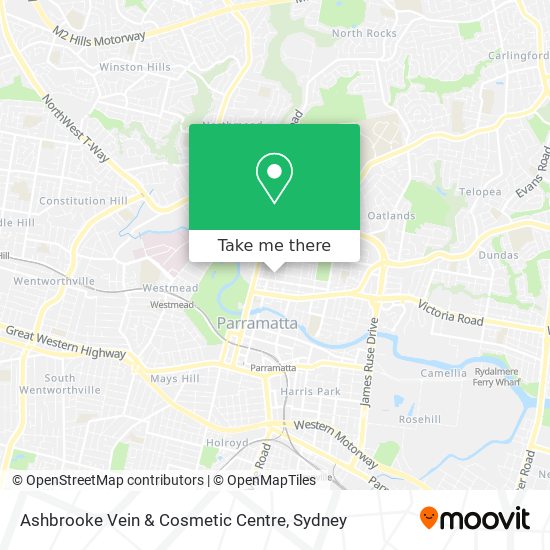 Mapa Ashbrooke Vein & Cosmetic Centre