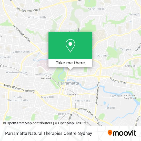 Parramatta Natural Therapies Centre map