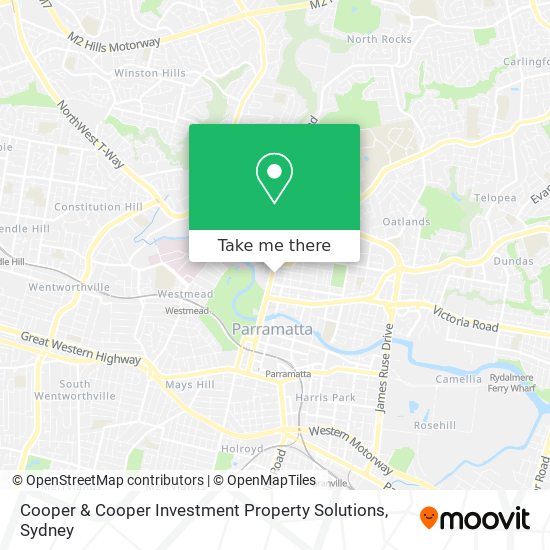 Mapa Cooper & Cooper Investment Property Solutions